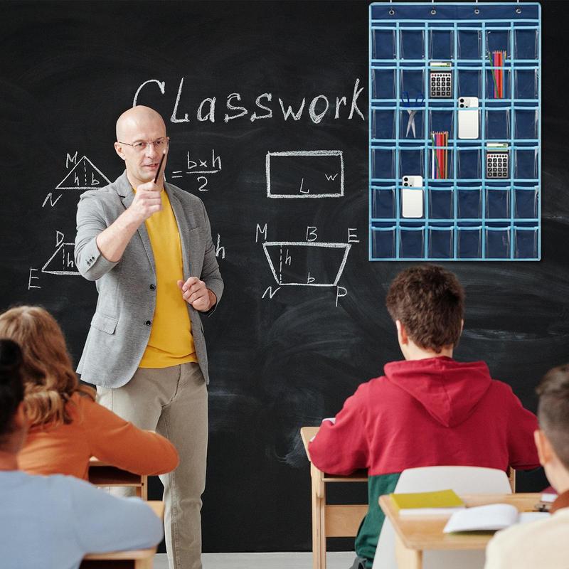 Classroom Pocket Chart Organizer Calculator Holder Classroom Pockets 36 Pocket Calculator Organizer Classroom Pockets with Hooks