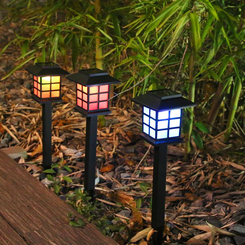 Solar Flame Lawn Lamp - Outdoor Waterproof Garden Light for Courtyard and Landscape