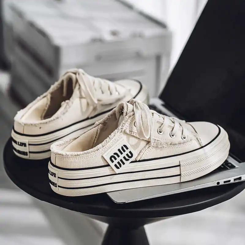 Fashion Non-slip Sole Flat-heeled Man Luxury Sneakers Loafers Male Men's Shoes Casual Shoes Sport On Sale Top Sale Vip Link Model