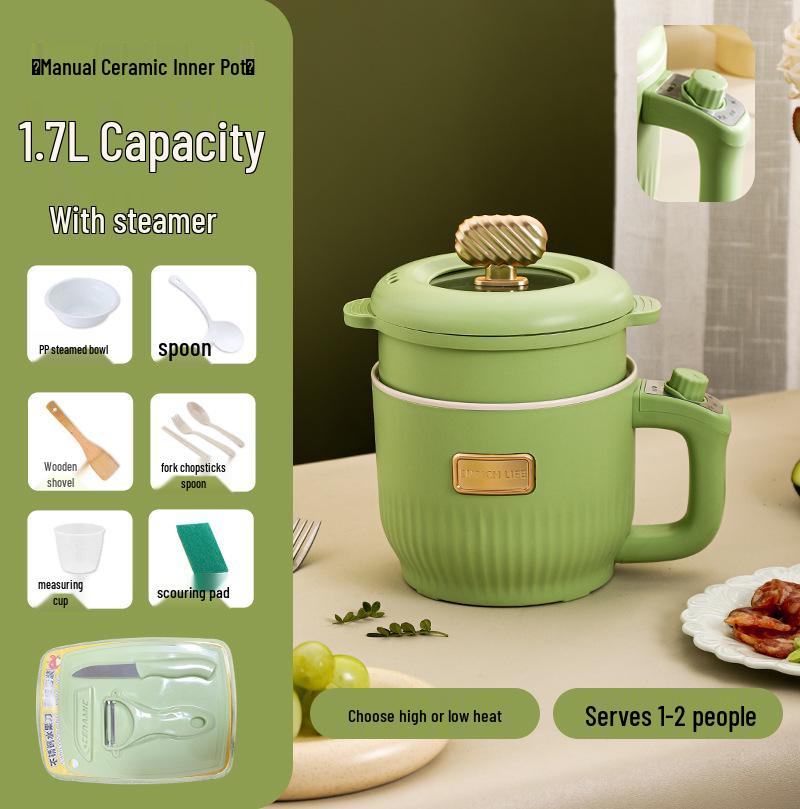 Mini aragaz electric: Oală Crock-Pot Multifuncțională, Fierbător de Orez Inteligent, Aparat pentru Terci, Oală pentru Supă, Perfectă pentru Cămine