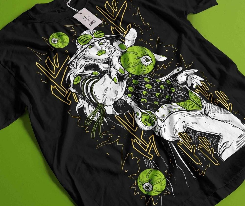 Gyro T-shirt Zeppeli Jojo's Bizarre Adventure Funny Anime Black Shirt All Size