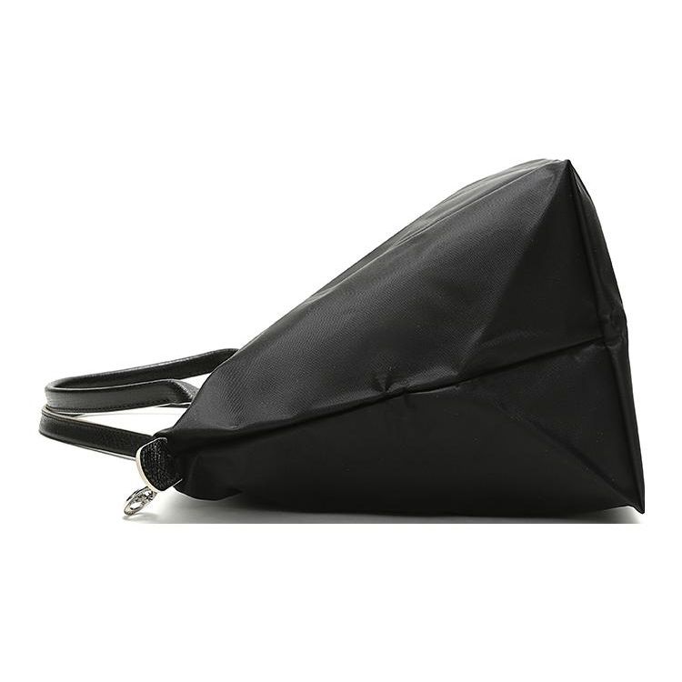 Longchamp Le Pliage 45 Kurzer Griff Faltbare Stoff-Reise-Tragetasche Damen Tragetasche Schwarz 1623619001