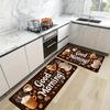 1Pcs Good Morning Vitality Print Waterproof Non-Slip Thick Cushioned Kitchen Mat Heavy Duty Comfort Standing Mat for Kitchen Bathroom