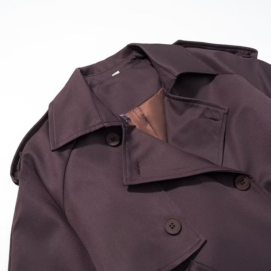 European and American Style, New Women's Clothing, Fashionable, Casual, Versatile, Thickened Long Trench Coat