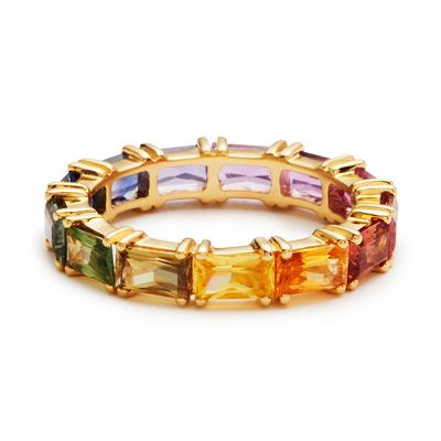 New Rainbow Color Women Band Rings Simple Stylish Girl Dance Party Accessories Daily Wearable Fashion Rings Jewelry Drop Ship