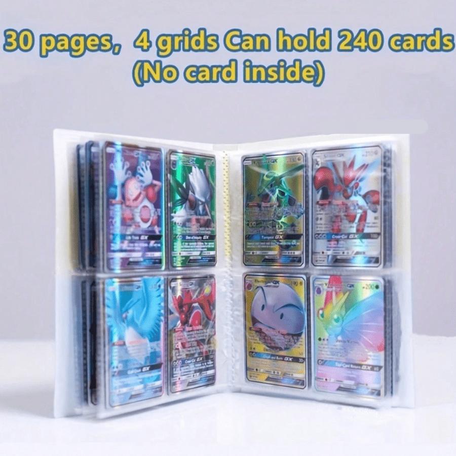 240 Card Album Book Game Card Holder Binder VMAX Game Card Collection Toys Gift (No Cards Included)