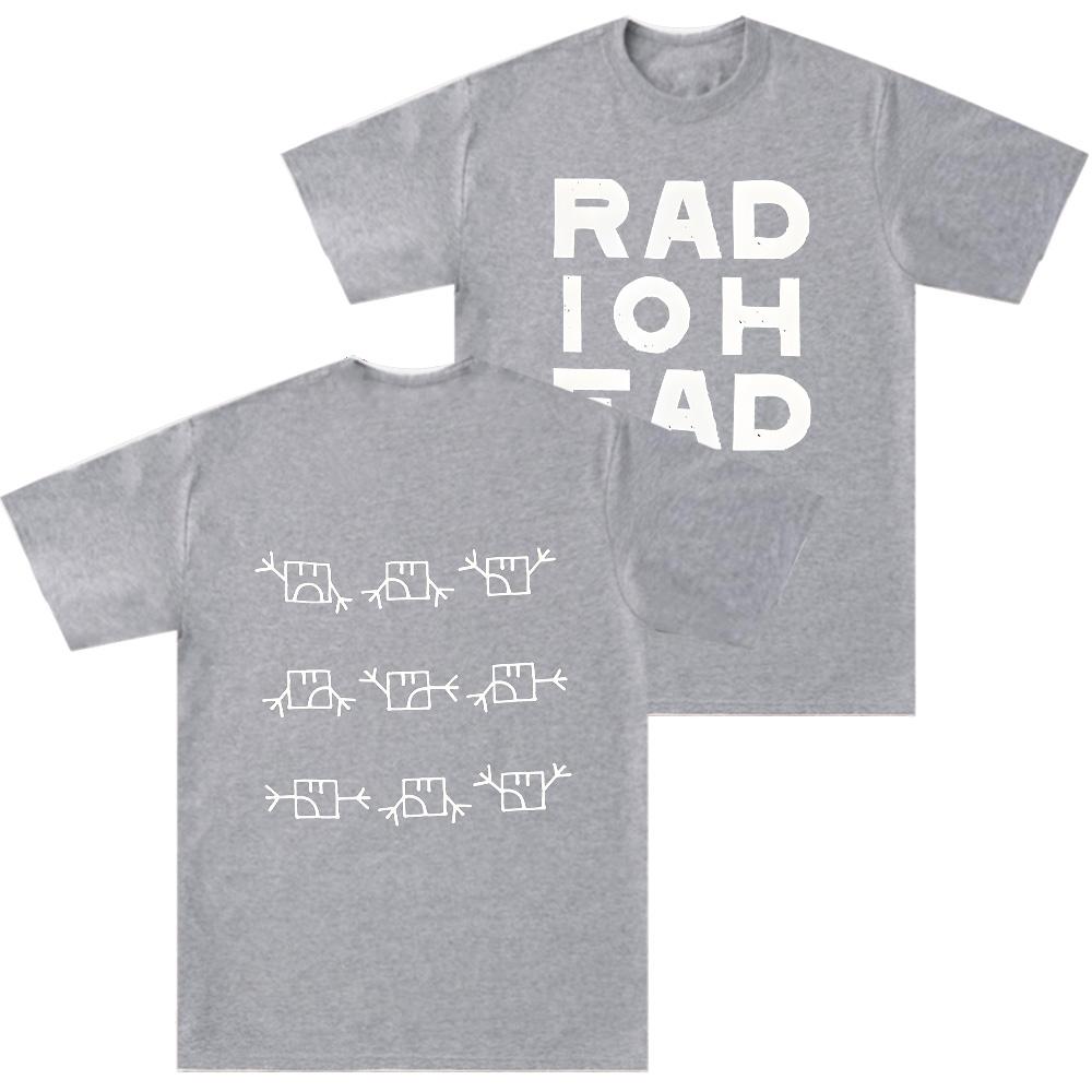 Radiohead Semaphore Tshirt Alternative Rock Band Cotton Long Short Sleeves Unisexs Top Clothing Unisex Unisex Vintage Casual T Shirts