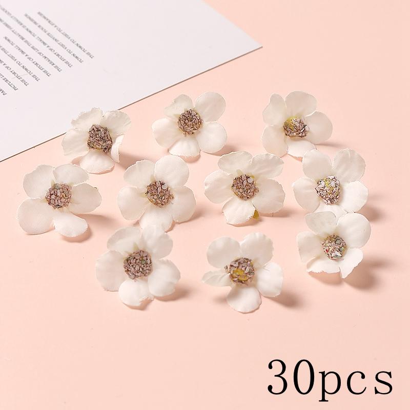 

White Series Rose Artificial Flowers Silk Fake Flowers for Home Decor Wedding Decoration DIY Wreath Gift Accessories Ornaments