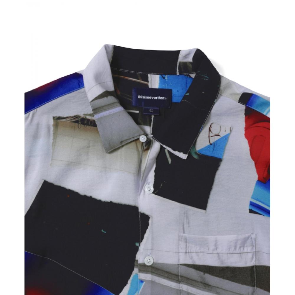 ThiSiSneverthat Torn Rayon S S Shirt Multi