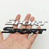 2025 New 3D Chrome Metal Car Letters Logo SPORT Emblem Badge Sport Stickers Car Rear Trunk Accessories