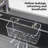 Built-in Kitchen Sink Rack, Suction Cup, Draining Basket, Wall-mounted Sink, Narrow-edge Storage, Draining Rack