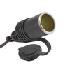 Cigarette Lighter Socket with 100 Cm Cable with 15A Fuse and 8.4 Mm Ring Terminals
