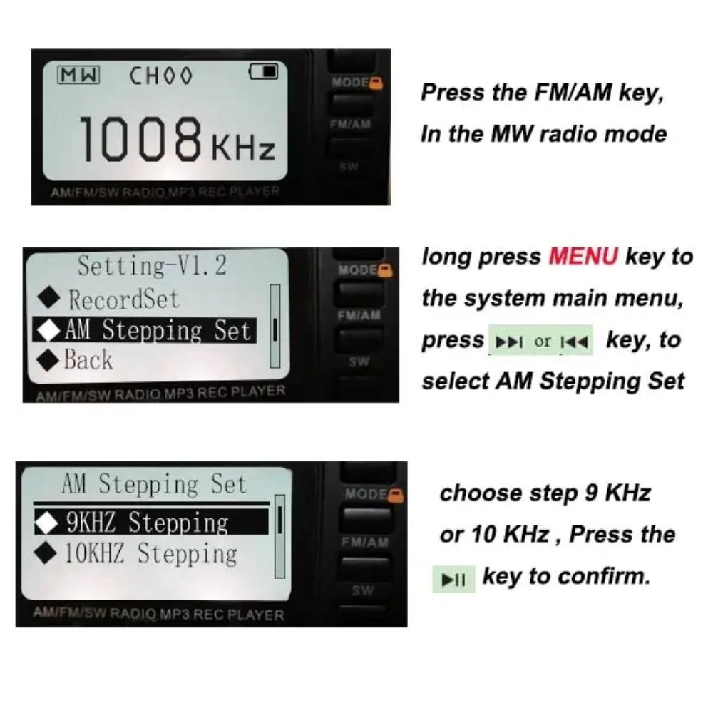 V115 Radio FM AM SW Portable Radios Rechargeable Shortwave Radio Batteries Full Wave USB Recorder Speaker for Elders