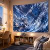 Cool Blue Galaxy Anime Girl Aesthetic Tapestry Fantasy Cartoon Wall Hanging Teen Dorm Bedroom Otaku Room Home Wall Decor