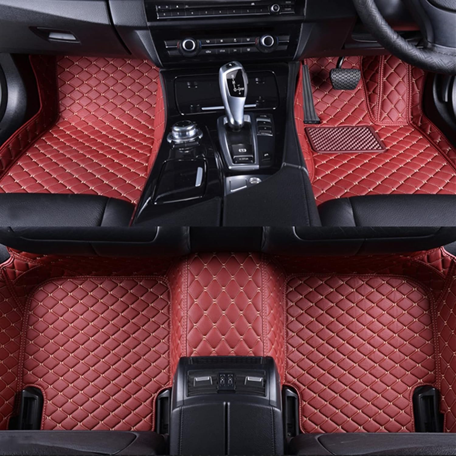 

Mazda CX-5 KF Серия 2017 - 2022 3D Коврик для пола, ПУ кожа, Устойчивый к царапинам, One Size красный