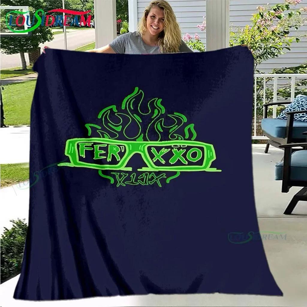 Pop Singer Ferxxo Feid Blanket,Flannel Throw Blanket for Home Bedroom Bed Sofa Picnic Office Hiking Leisure Nap Birthday Gift