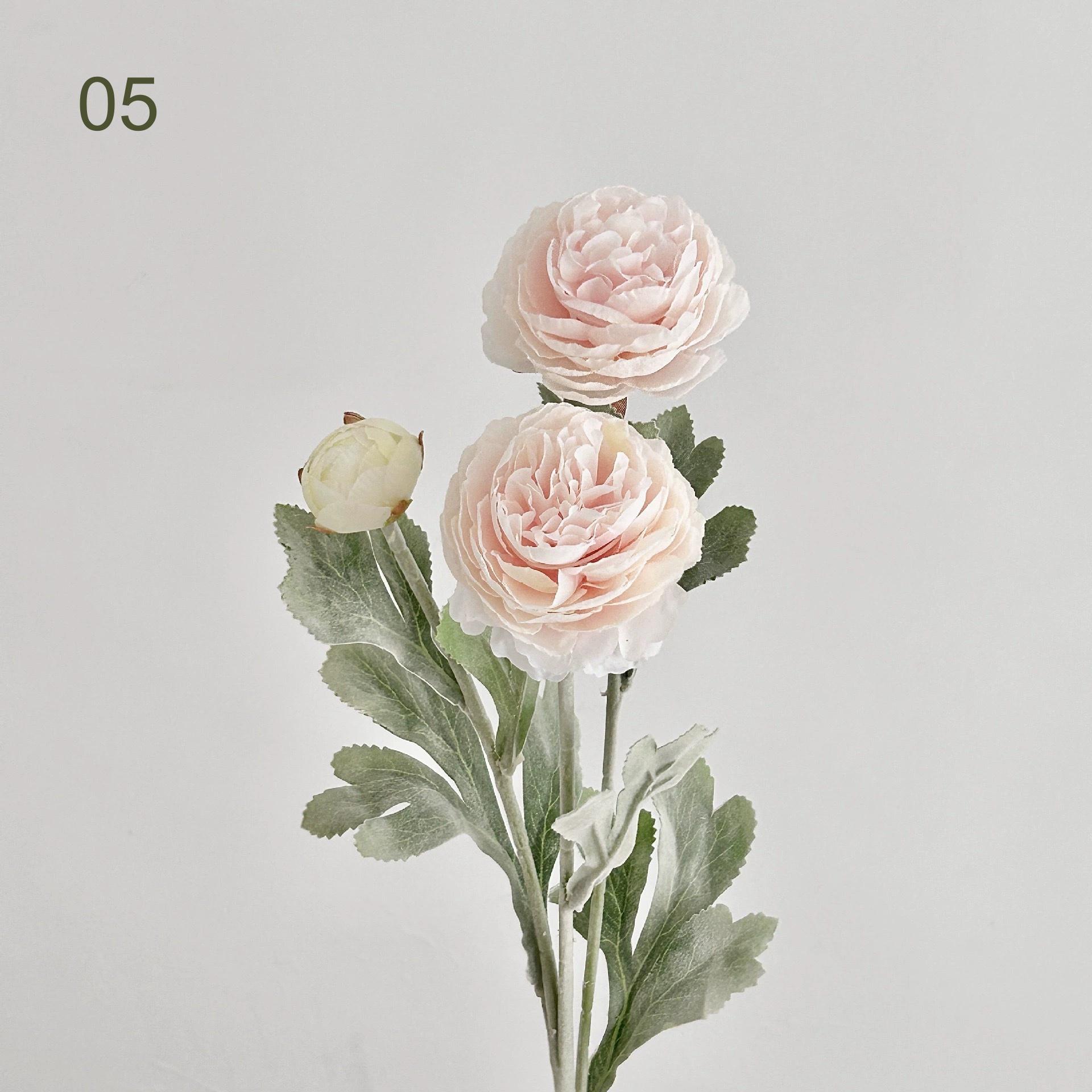 

3 Heads Artificial Peonies Bouquet Fake Silk Peony Flowers Faux Wedding Bouquets for Home Party Festival Decoration