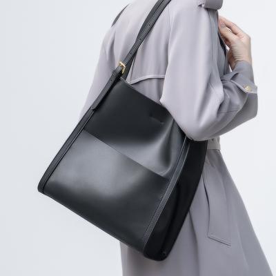 2025 New Large Bag Women's High-end Commuter Tote Bag Large Capacity Women's Genuine Leather Bag Versatile Shoulder Bag