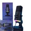 Microphone USB RGB à Réduction de Bruit pour Gaming, Streaming et Utilisation sur PC