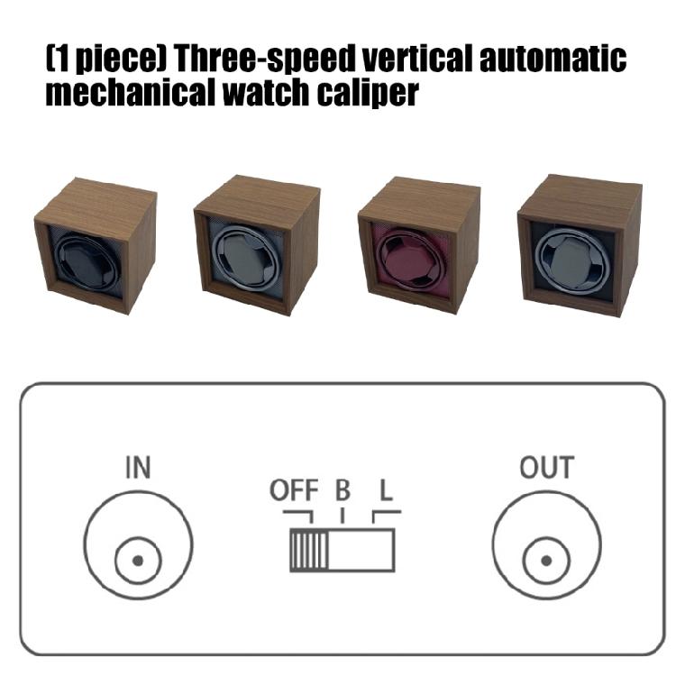 Automatic Watch Winder with Three Speed Rotation Quiet Motor Performances and Soft Cushion Interior for Watch Storage