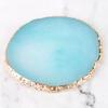 Gold Edge Resin Agate Nail Art Palette