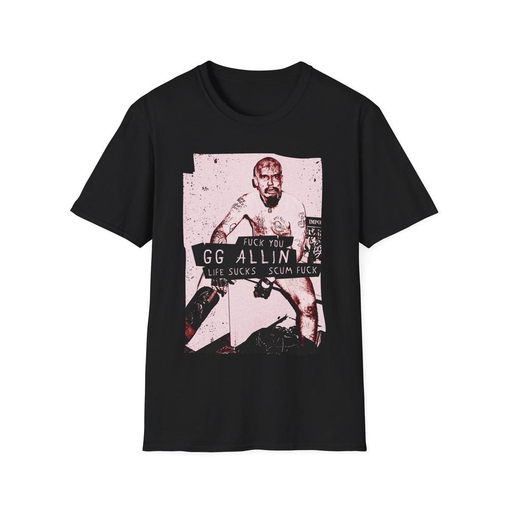 

Футболка GG Allin Хардкор Панк Jabbers Junkies Жизнь Отстой L