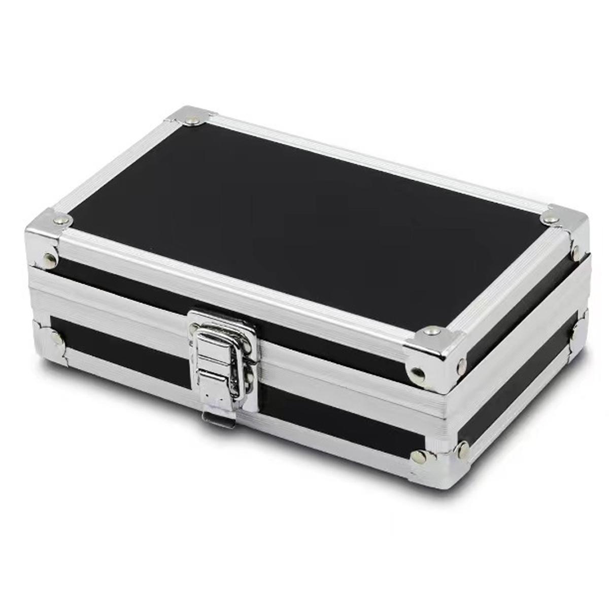 

Leeseph Aluminum Alloy Mini Storage Box 18x11x5.8cm, Cosmetic Jewelry Display Box, Aluminum Box, Multi-Functional Storage Box