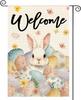 AVOIN Colorlife Spring Easter Garden Ag 12x18 Inch Double Sided Outside, Bunny Rabbit and Eggs Welcome Yard Outdoor Ag AAS