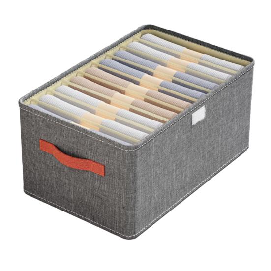 Clothes Box Compartment Design Household Supplies Washable 6/7/9 Grids Underwear Divided Storage Basket Convenient Space Saving