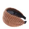 Breites Stirnband aus gestrickter Wolle – Koreanische Herbst-/Winterausgabe
