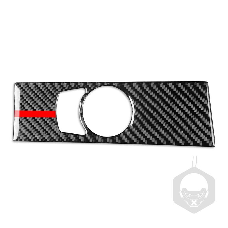 Headlight Switch Panel Cover Trim Sticker Real Carbon Fiber For BMW 5 Series E60 2004 2005 2006 2007 Car Interior Accessories