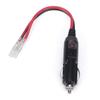 Vehicle Socket Power Cable 12V 24V with LED Light, 16 AWG Wire, and Two Output Wires for Accessory Repair, Service, and Cable Changes