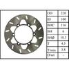 Motorcycle Rear Brake Disc Rotor For Kawasaki KX125 KX250 89-02 KX500 1990-2004 KDX200 1995-2006