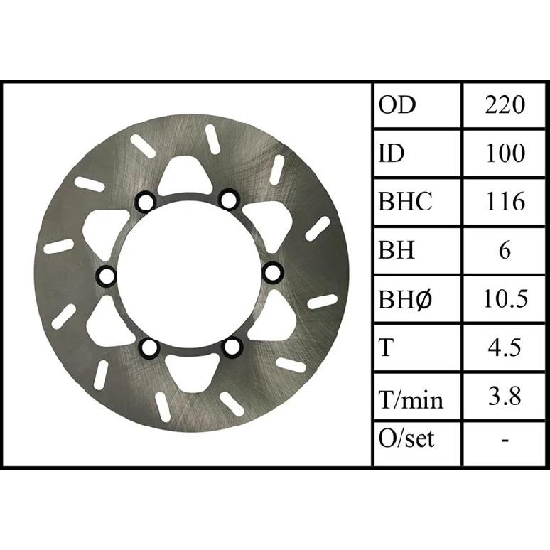 Motorcycle Rear Brake Disc Rotor For Kawasaki KX125 KX250 89-02 KX500 1990-2004 KDX200 1995-2006