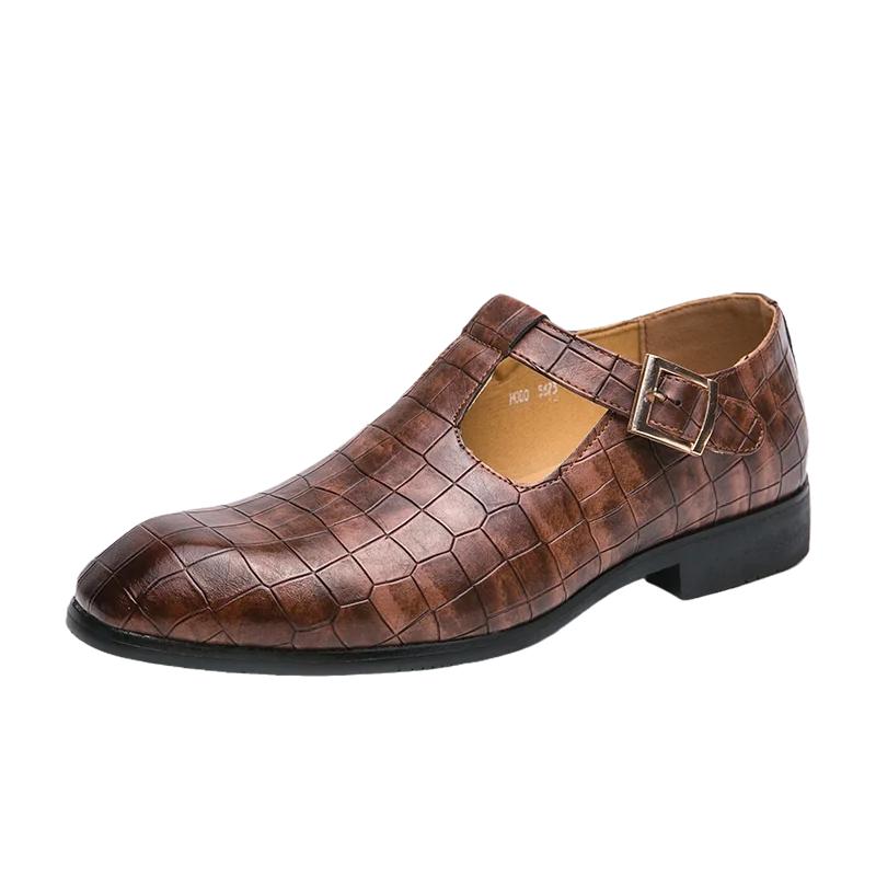 

Летняя мужская повседневная обувь, роскошные брендовые деловые сандалии, легкие удобные туфли для мужчин, дышащая прогулочная обувь, большие размеры 38-46 46 коричневый