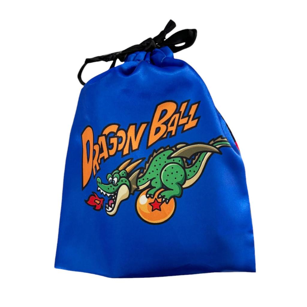 Small Planet Dragon Ball Ribbon Drawstring Bag Goku Up