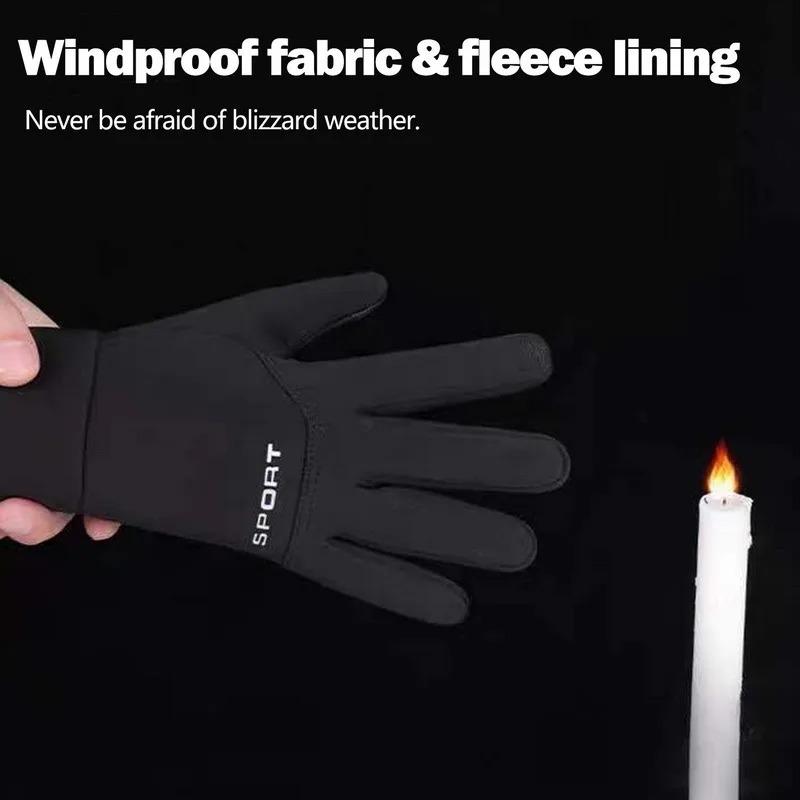 Warm touch screen winter gloves, durable for cold weather cycling and skiing, fashionable design outdoor sports, winter accessories and equipment