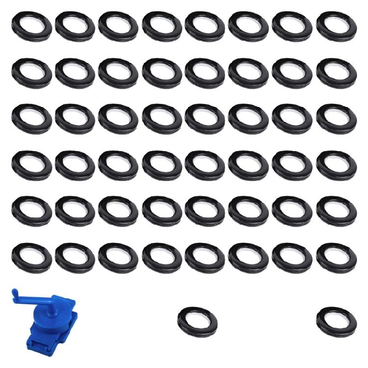 

Multipurpose Window Curtain Repair Set Includes Rotary Hole Puncher And 50 Decorative Eyelet Rings For Home Renovation чорний