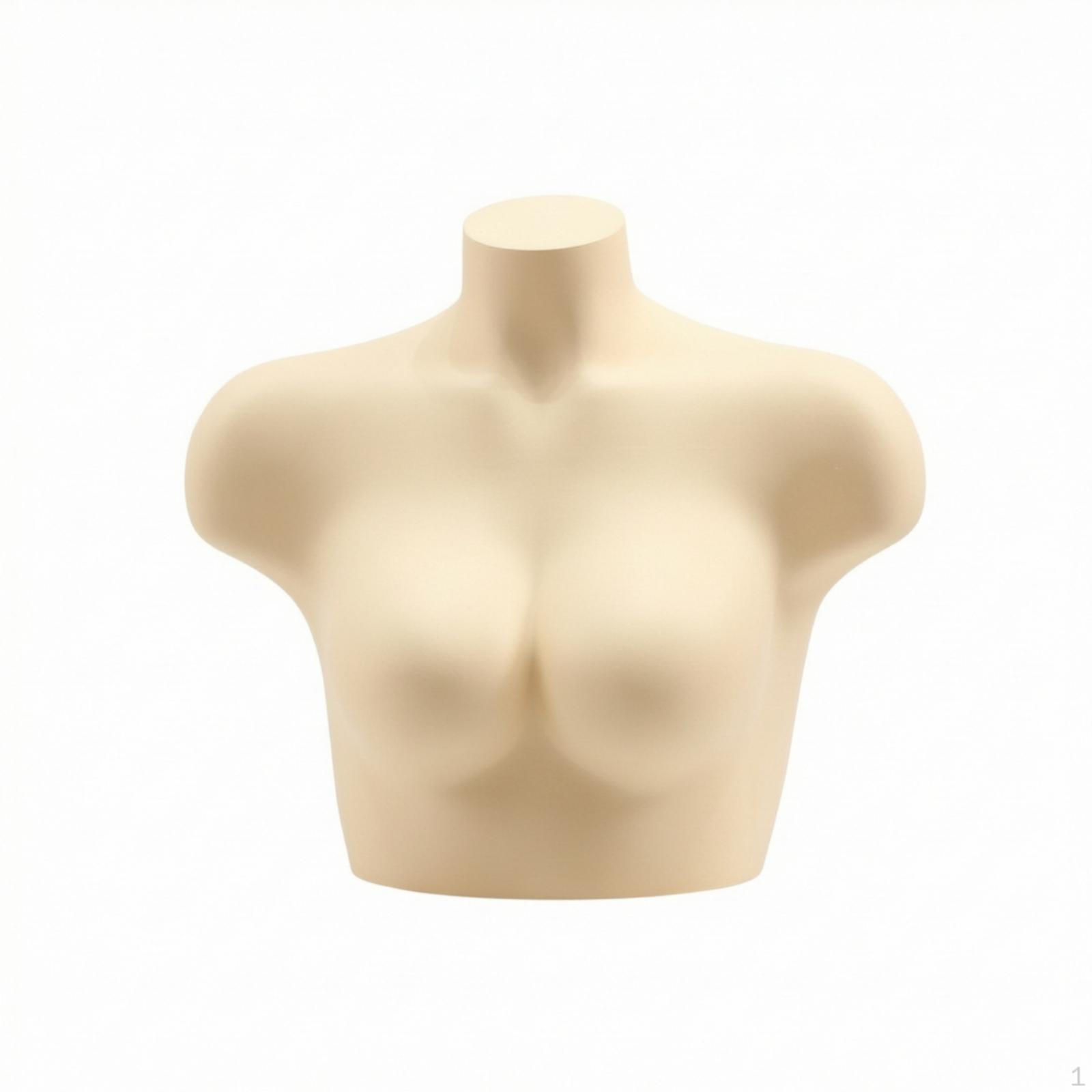 Hard Half-Body Mannequin | Matte, Curvy