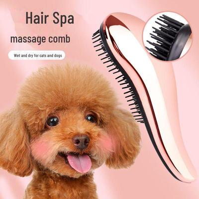 Teddy Dog Massage Comb: Hair Cleaning & Fluffing Tool for Small Dogs
