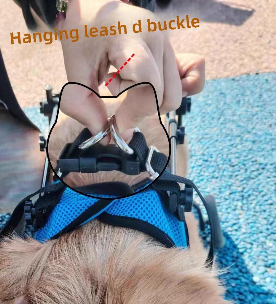 Pet Scooter Wheelchair for Disabled Dogs and Cats with Hind Leg Paralysis, Suitable for All Sizes