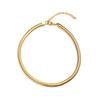 Gold Snake Bone Thick Clavicle Necklace for Women - High-End, Fashionable, Exaggerated Ribbed Design