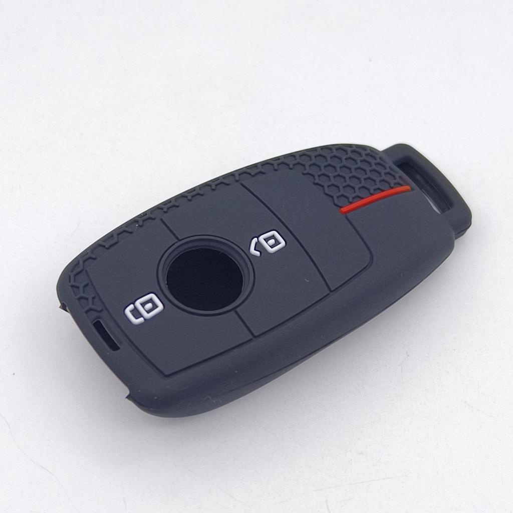 Soft Silicone Protective Cover for Mercedes C-Class EQE 2-Button Smart Key