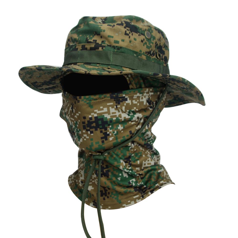 2-Pack Wide Brim Sun Hat & Balaclava Set, Men's Boonie Cap for Fishing, Hiking, Camping, UV Protection Outdoor Gear