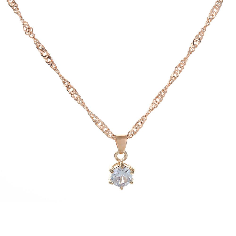 Mozambican light luxury versatile simple fashion versatile niche high-end earrings necklace jewelry three-piece set