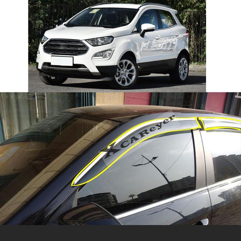 For Ford EcoSport Eco Sport 2013 2014 2015-2018 Car Sticker Plastic Window Glass Wind Visor Rain/Sun Guard Vent