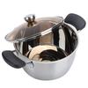 20cm Composite Steel Thicken Milk Soup Pot for Cooking Baby Supplement Food Kitchen Cookware