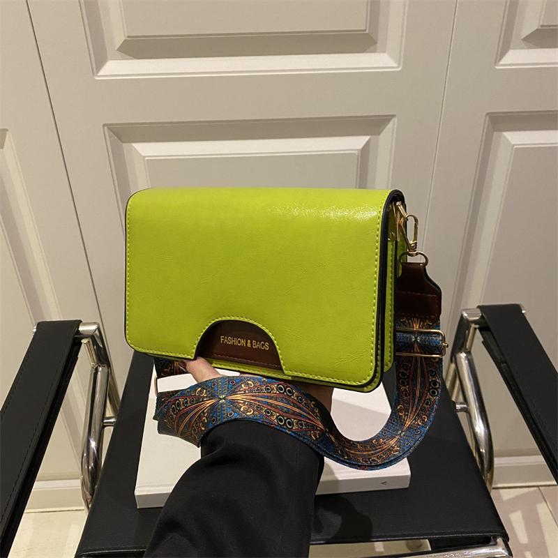 

Yogodlns Женская высококачественная квадратная сумка кроссбоди из искусственной кожи, многофункциональный клатч, сумка-мессенджер, модная повседневная сумка 20.5x7.5x13.5cm зелёный