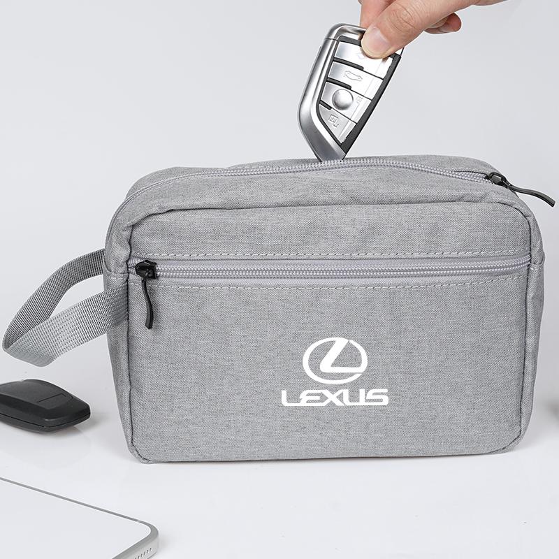 Car Key Storage Bag Portable Handbag Auto Key Organizer Pouch For Lexus Fsport NX RX 350h 450h ES UX GS GX IS LS LX CT LC RC LBX