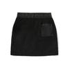 Vans Patchwork Multi-Pocket Fashion Comfortable Sports Casual Skirt Women Skirts Black VN0A54KMBLK
